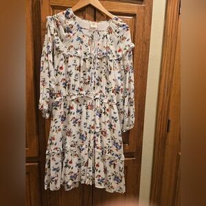 Matilda Jane White Floral Long Sleeve Dress